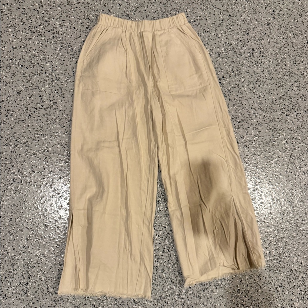 Wishlist Cream Wide Leg Pants